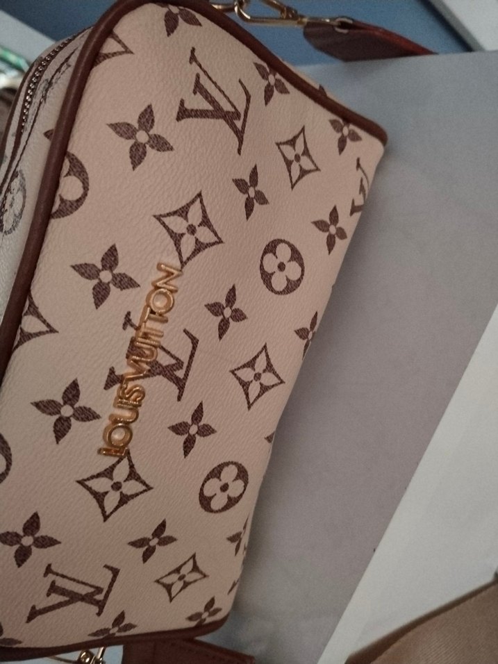 Deri Kahverengi Baskılı Kadın Çanta - Görsel 2