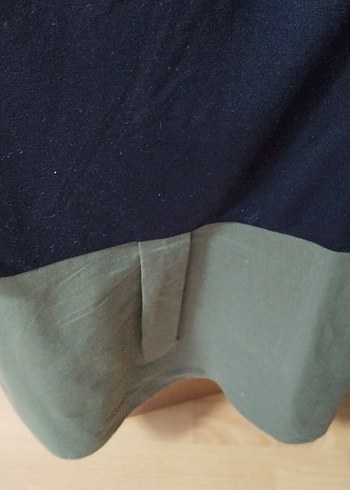 Kadın Haki Renkli Düğmeli Midi Ceket - Görsel 5