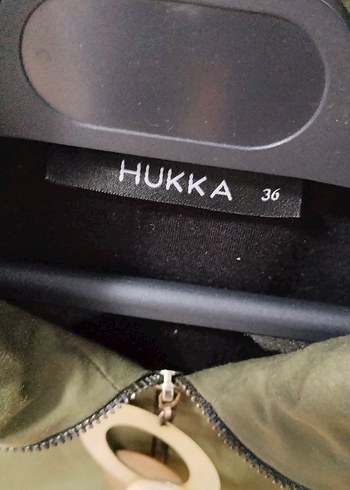 Kadın Haki Renkli Düğmeli Midi Ceket - Görsel 2