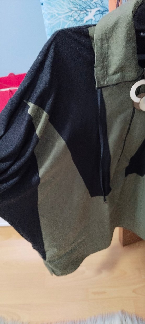 Kadın Haki Renkli Düğmeli Midi Ceket - Görsel 3