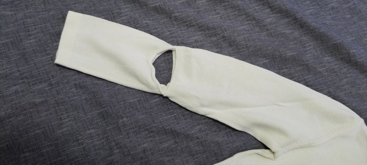 Kadın Beyaz Basic Sweatshirt - Görsel 3