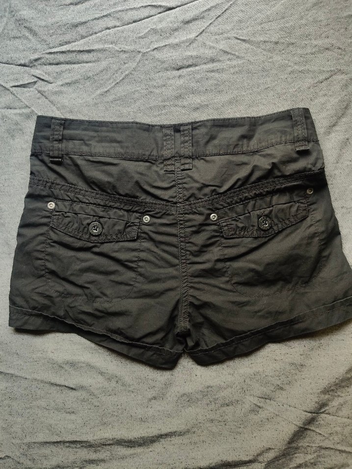 Siyah Kargo Şort - Görsel 2