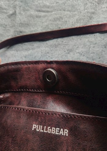 Beden Pull&Bear Bordo Deri Çanta
