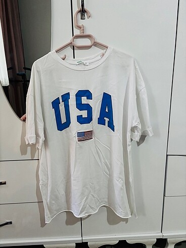 Beyaz oversize t shirt