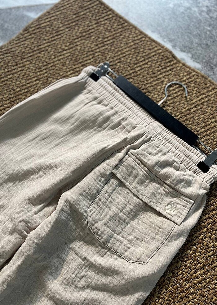 Erkek Keten Pantolon - Görsel 2