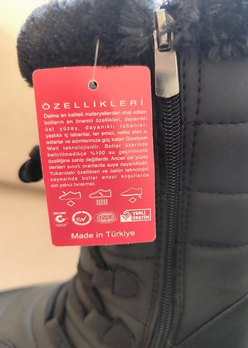 Siyah Kürklü Yüksek Topuklu kız çocuk Bot - Görsel 11