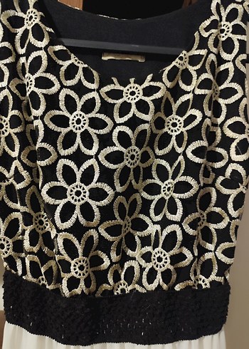 Dantel Detaylı Uzun Beyaz Bohem Abiye Elbise - Görsel 5