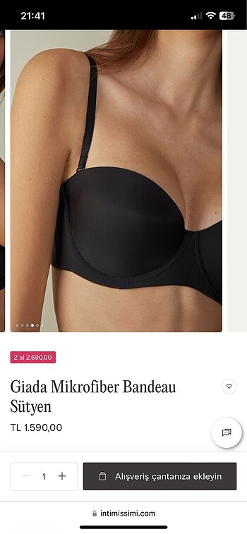 Oysho Intımıssımı Giada Staplez Sütyen