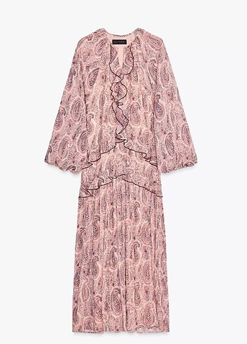 Zara desenli elbise