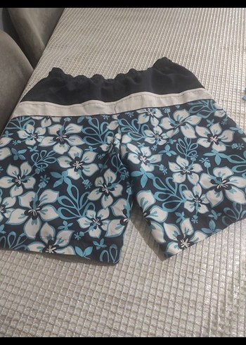 Erkek  Mavi Gri Yüzme Şortu - Görsel 3