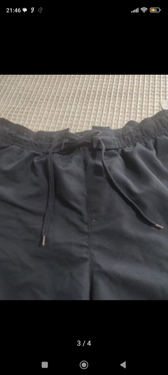 Erkek  Mavi Gri Yüzme Şortu - Görsel 2