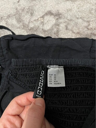 xs Beden siyah Renk H&M crop