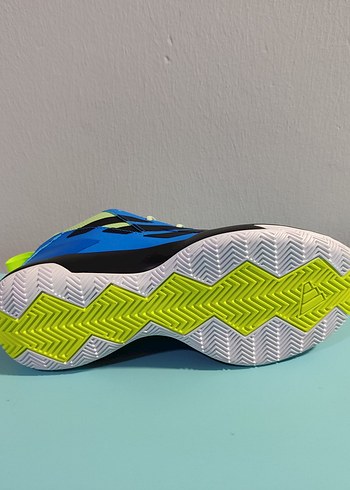 Renkli Baskılı Mavi Basketbol Ayakkabısı - Görsel 3