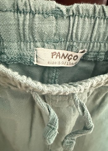 8 Yaş Beden Yeşil Pastel Renkli Bol Kesim Erkek Kot Pantolon