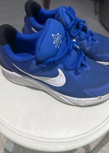 Mavi Işıltılı Basketbol Ayakkabısı Velcro