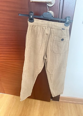 Zara Bej Kadife Erkek Çocuk Pileli Bol Pantolon
