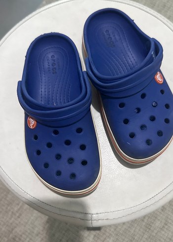 Crocs orijinal Mavi Erkek Çocuk Terlikleri Velcro Bantlı