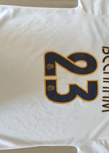 Beyaz Beckham Baskılı Erkek Tişört - Görsel 4