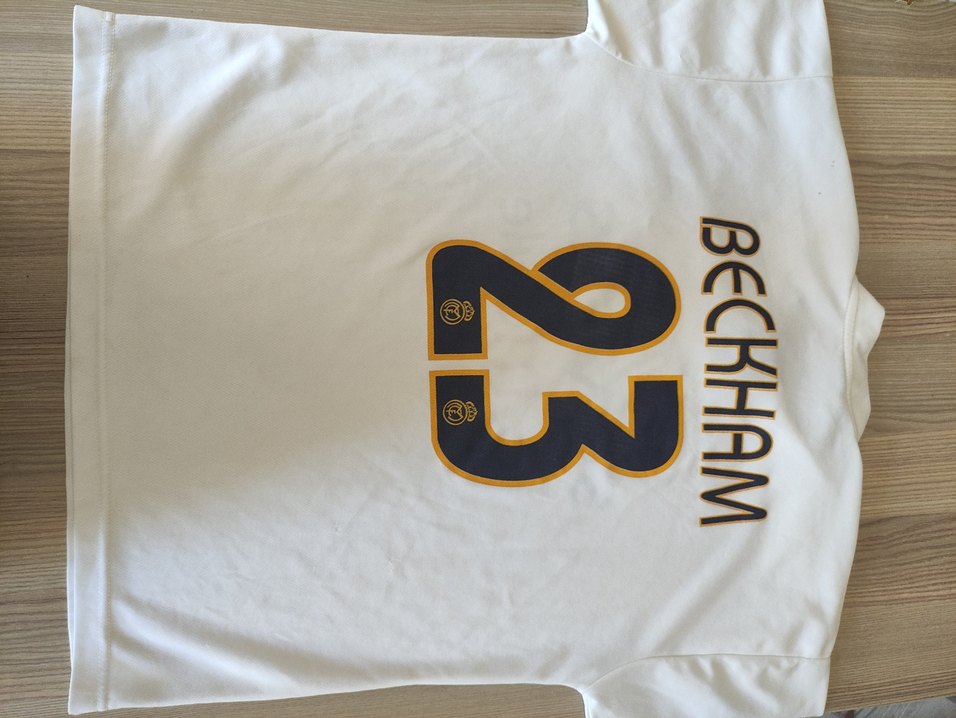 Beyaz Beckham Baskılı Erkek Tişört - Görsel 4