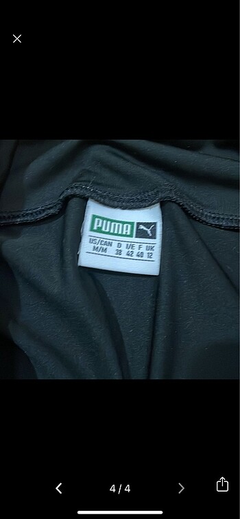 m Beden siyah Renk Puma etek