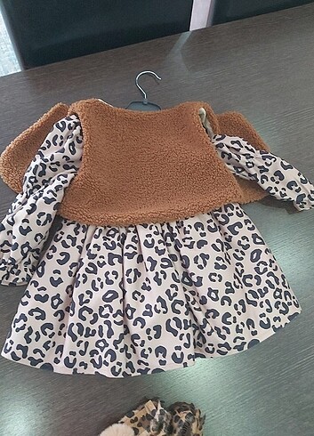 H&M Kız bebek elbise ve makosen 