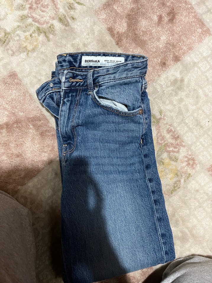 Kadın Mavi Normal Boy Denim Jean mom - Görsel 2