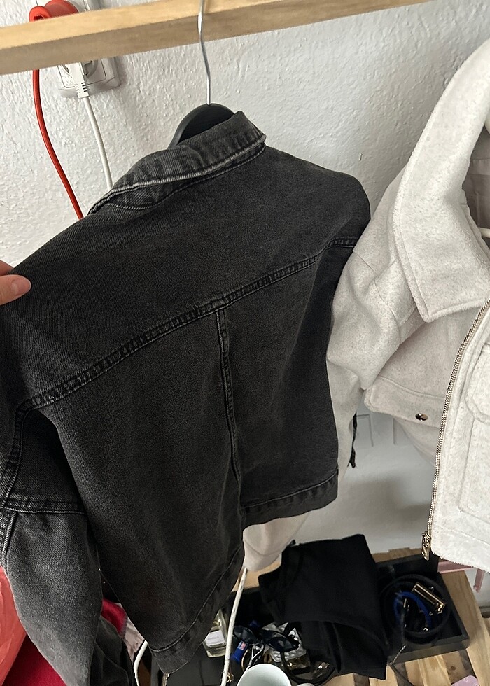 Antrasit kot çeket - Görsel 2