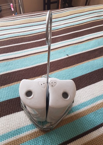 Mudo home Beyaz ve Gri Seramik Tuzluk ve Biberlik Seti - Görsel 2