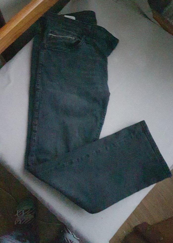 Kadın  füme  rengi Siyaha yakın  Kot Pantolon - Görsel 2