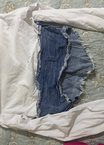 Gri Denim Fermuarlı Kadın Midi Jean - Görsel 2