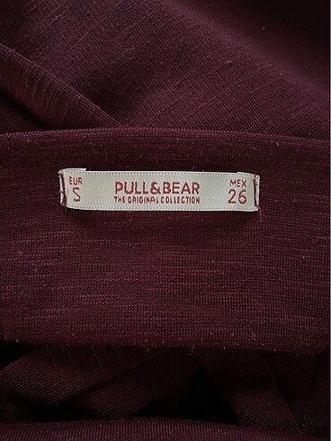 s Beden bordo Renk Pull&bear elbise