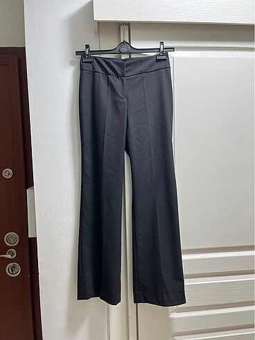 Plaka kumaş pantolon
