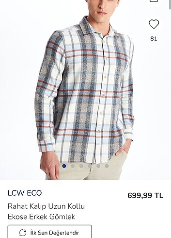 m Beden LCW ekoseli gömlek