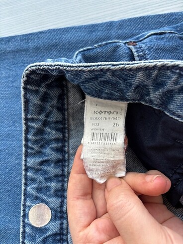 26 Beden mavi Renk Koton jeans