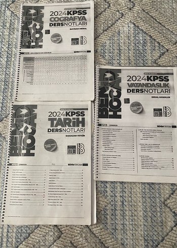 2024 KPSS Coğrafya, Tarih, Vatandaşlık Ders Notları