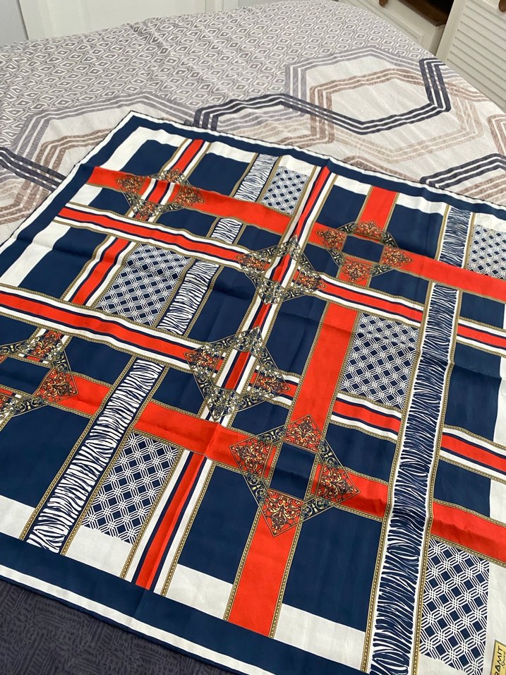 Zincir Detaylı Çok Renkli Bohem Kadın eşarp - Görsel 2