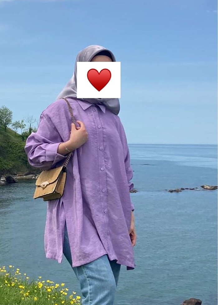 Mor gömlek - Görsel 2