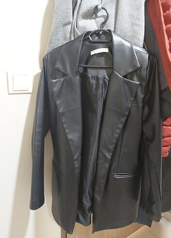 Deri blazer ceket
