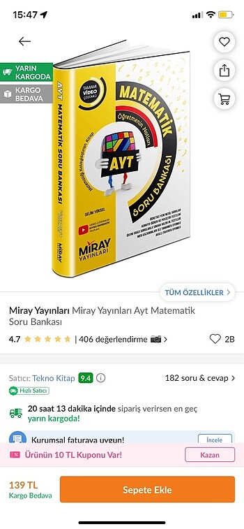 AYT Matematik Miray Yayinlari