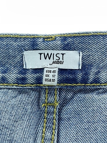 40 Beden mavi Renk Twist Jean / Kot %70 İndirimli.