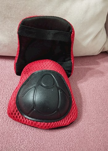 Kırmızı Paten Diz Koruyucu seti - Görsel 4