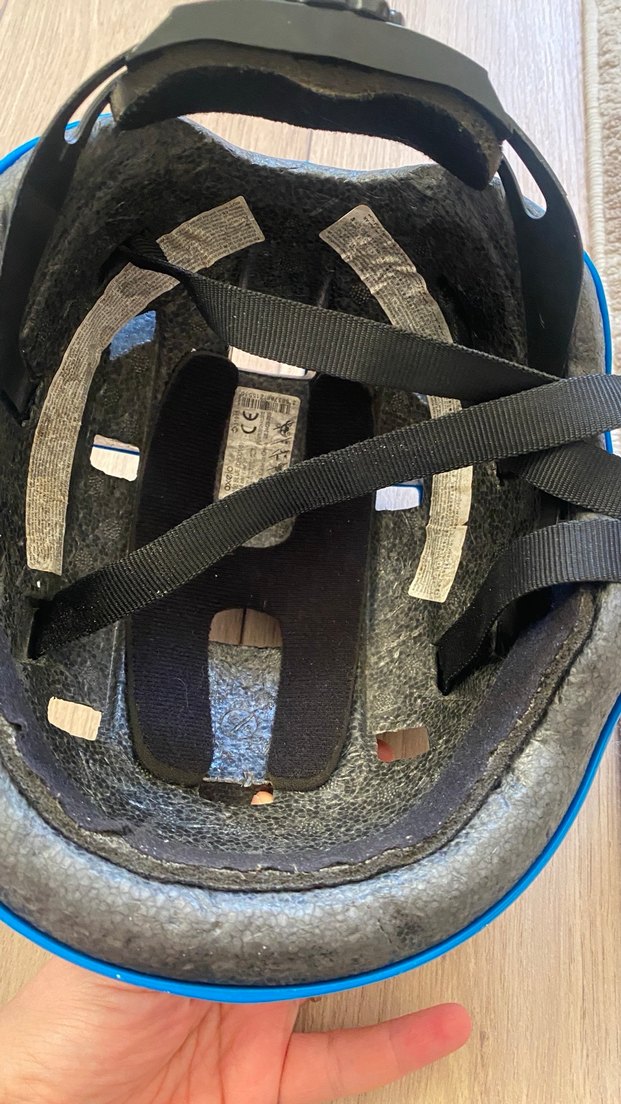 Otello Mavi Biker Kask Velcro Askılı - Görsel 5