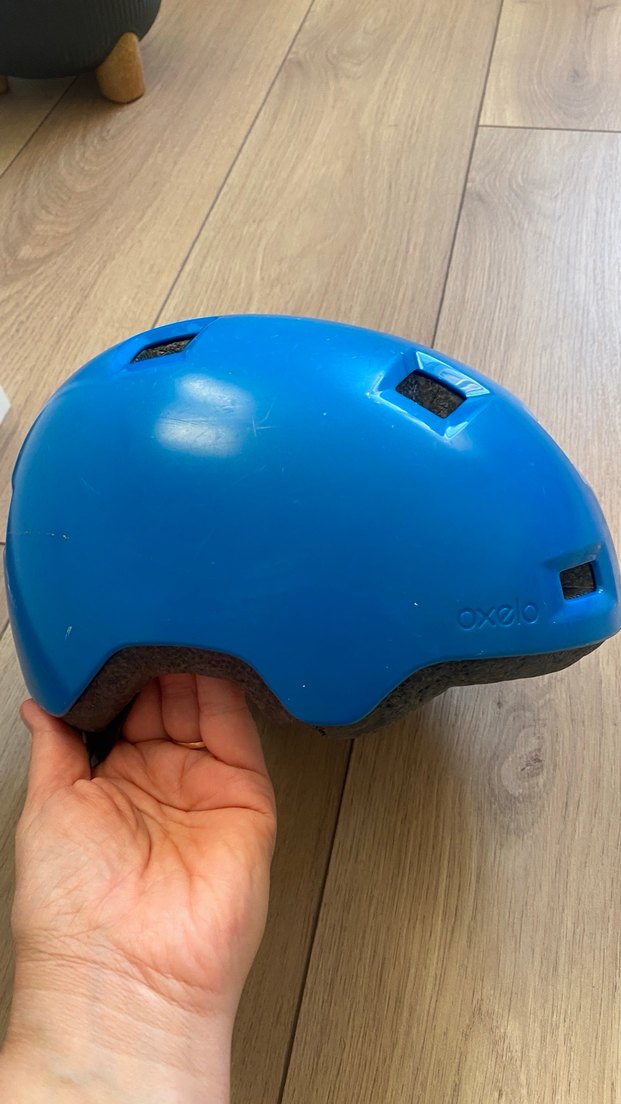 Otello Mavi Biker Kask Velcro Askılı - Görsel 4