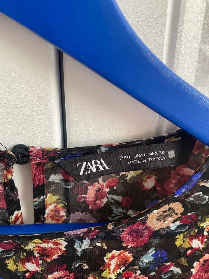 Çiçek Desenli Midi Uzun Kollu Elbise - Görsel 3