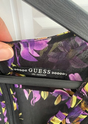 Guess marka Uzun Kollu çiçekli Bohem Midi Elbise - Görsel 5