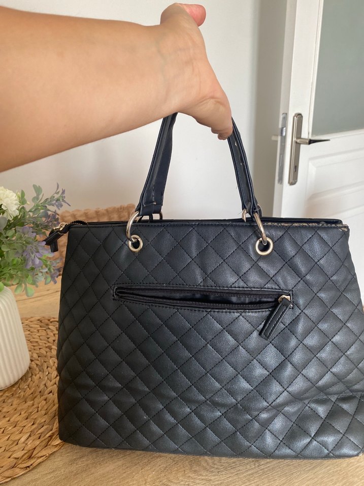 Siyah Deri Kadın Çanta - Görsel 2