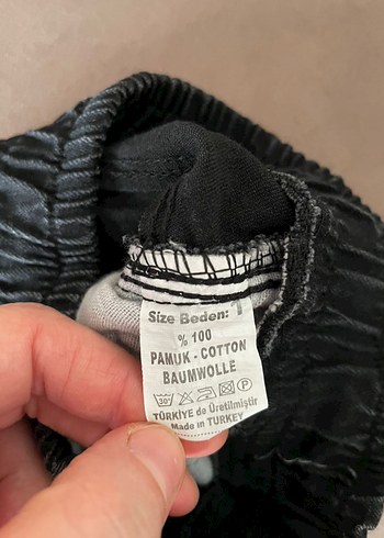 Diğer Erkek Çocuk Siyah Bol Kesim Denim Pantolon