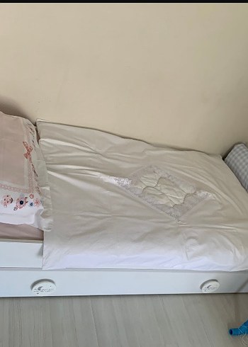 Çilek Ebeveyn karyolalı yatak beşik olur çocuk 80x180 KARYOLA - Görsel 3