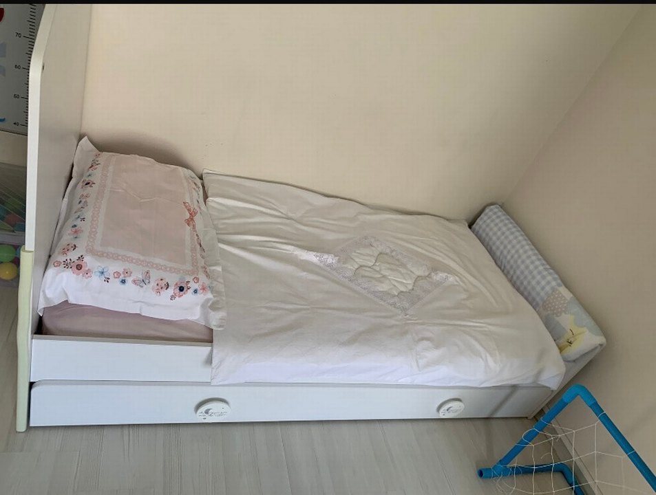 Çilek Ebeveyn karyolalı yatak beşik olur çocuk 80x180 KARYOLA - Görsel 3