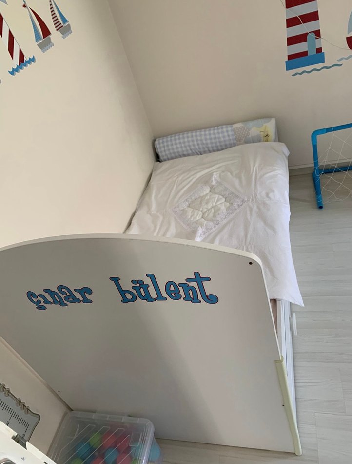 Çilek Ebeveyn karyolalı yatak beşik olur çocuk 80x180 KARYOLA - Görsel 4